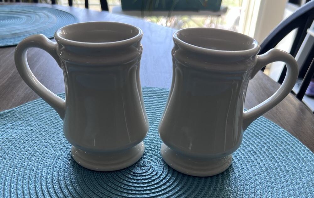 Syracuse China 2 Pedestal RESTAURANT WARE Coffee Mug TALL HOT CHOCOLATE